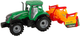 Zabawka LEAN Toys Traktor z kultywatorem z napędem Zielono-pomarańczowy 14842 (5905515353076) - obraz 3