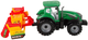 Zabawka LEAN Toys Traktor z kultywatorem z napędem Zielono-pomarańczowy 14842 (5905515353076) - obraz 6