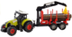 Zabawka LEAN Toys Traktor z przyczepą leśną z drewnem i ramieniem 5847 (5905323219298) - obraz 3
