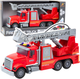 Zabawka LEAN Toys Wóz strażacki z drabiną wysięgnikiem napędem wodą światłami i dźwiękami 24691 (5905991060413) - obraz 2