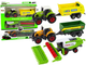 Zestaw maszyn rolniczych LEAN Toys Traktory z przyczepami 2 szt + Kombajn 14832 (5905515352970) - obraz 2