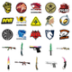 Наклейки многоразовые водоотталкивающие стикеры CSGO / кс го -52 шт Counter Strike стикербомбингдля телефона, ноутбука, планшета, скейтборда, самоката, велосипеда. (II) 20384 - изображение 4