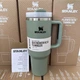 Термос термокружка Stanley Quencher H2.0 Tumbler из нержавеющей стали Олива 1,18 л KT6007801 - изображение 1