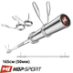 Гриф олимпийский Hop-Sport 165 см (Ø 50 мм) прямой хромированный с насечкой для штанги спортзала - изображение 7