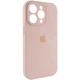 Чохол Silicone Premium case з захистом камери для iPhone 16 Pro Full Camera Protective pink sand 2269 - изображение 5