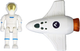 Zestaw zabawek LEAN Toys Misja kosmiczna Rakieta + Kosmonauta + Dron + Ramię mechaniczne 16572 (5905884450819) - obraz 4