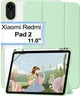 Чехол для планшета BeCover Soft Edge TPU для Xiaomi Redmi Pad 2 11" с креплением для стилуса Green (BC_713659) - изображение 1