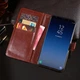 Чехол Idewei для Samsung Galaxy S9 Plus / G965 книжка кожа PU с визитницей коричневый - изображение 3