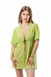 Халат пляжный женский из сеточки 87-3334с One size(L-XL) Салатовый (2000002713012) - изображение 2