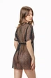 Халат пляжный женский из сеточки Felisiya Lingerie 87-170кп One size(S-M) Черный - изображение 7