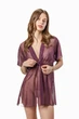 Халат пляжний жіночий із сіточки Felisiya Lingerie Сливове вино 87-076с One size(S-M) - зображення 4