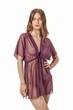 Халат пляжний жіночий із сіточки Felisiya Lingerie Сливове вино 87-076с One size(S-M) - зображення 9