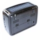 Сучасний радіоприймач акумуляторний GOLON RX-455 SOLAR USB+SD сонячна батарея FM радіо LED ліхтарик Silver - изображение 4