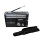 Радіоприймач Golon RX-381 з вбудованим акумулятором, зчитувач MP3-TF/USB, LED ліхтар Black - изображение 1