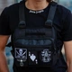 Разгрузка мужская / нагрудная сумка (Cordura 1000D) с липучками на патче (патч-панель) черная (2849839019222) - изображение 2