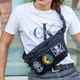 Сумка бананка Cordura 1000D (мужской мессенджер/слинг) патч-панель черная (94023903819793) - изображение 4