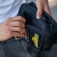 Сумка бананка (мужской мессенджер/слинг) Cordura 1000D (патч-панель) черная (0290839801113) - изображение 2