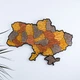 Карта України настінна мала 3D об'ємна англійською з синьою підсвіткою (220В) в коробці 55*38.5 см Гранд Презент (16ССАнгл) - изображение 1