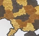 Мапа України настінна середня 3D об'ємна в коробці ручна робота 92.5*64.6 см Гранд Презент (12) - изображение 8