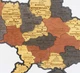 Мапа України настінна мала 3D об'ємна в коробці ручна робота 55*38.5 см Гранд Презент (11) - изображение 10