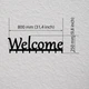 Вешалка на стену с металла Welcome (80 см) - изображение 2