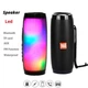 Портативная беспроводная Bluetooth колонка TG-157 с LED подсветкой black - изображение 2