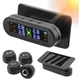 Система контроля давления и температуры в шинах TPMS внешние датчики DEVELUCK K1 солнечная батарея АКБ - изображение 1