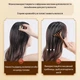 Массажер для лица и тела Masseur / ручной массажный гребень для рук / ног / спины / головы, 14.5х7 см, коричневый (101305458) - изображение 5