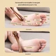 Массажер для лица и тела Masseur / ручной массажный гребень для рук / ног / спины / головы, 14.5х7 см, коричневый (101305458) - изображение 7