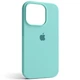 Чехол Fiji Silicone Case для Apple iPhone 12 mini бампер накладка Full Soft Aquamarine - изображение 1