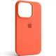 Чохол Fiji Silicone Case для Apple iPhone 13 Pro бампер накладка Soft Touch з мікрофіброю Apricot - зображення 1