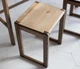 Табурет дерев'яний кухонний KOSKO Legs S-2 37*32*47 Ясен Ebenholz - изображение 2