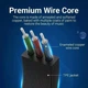Аудио кабель Vention minijack 3,5mm - minijack 3,5mm TRS AUX 5 м, черный (BANHJ) - изображение 2