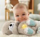 Плюшевая игрушка ночник Soothe Snuggle Otter с музыкой подсветкой и функцией ритмичного дыхания для новорожденных малышей 27 см для крепкого сна и спокойного развития ребенка из мягкого текстиля которая помогает успокоить малыша 0 плюс - изображение 3