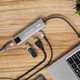 USB-hub Kruger&Matz USB-Type-C - HDMI/2x USB3.0/2x USB-C/RJ45 Grey (5901890040549) - obraz 6