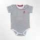 Детское боди ZEYNO&MEMO organic cotton wear 56 см Белый в полоску (1052) - изображение 1