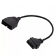 Переходник с OBD2 16pin мама на GM 12pin папа GM12 Daewoo Lanos Sens - изображение 2