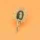Значок (пин) BROCHE брошь бижутерия Медицина Бактерия золотистый BRGV114910 - изображение 3