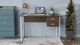 Комп'ютерний стіл Ferrum-decor Таккота Дуб трюфель 16 мм, метал білий, 120x60х75 см - зображення 1