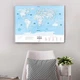 Пластикова скретч-карта світу Travel Map, Silver - зображення 1