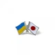Значок Dobroznak Прапори України/Японії (6063) - изображение 2