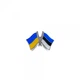Значок Dobroznak прапори України / Естонії (6274) - изображение 2