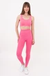 Женские спортивные леггинсы Giulia LEGGINGS SHAPE S/M с моделирующим швом, тренировки, активность, эластичные, розовые Pink-bubblegum - изображение 6
