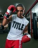 Безрукавка TITLE Boxing Iconic Block Muscle Tee White (TBTS04-WH/BK-YM) - зображення 3