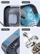 USB вентилятор портативный TOPK серый, 3 скорости. - изображение 4