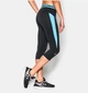 Женские спортивные капри Under Armour HeatGear CoolSwitch Capri Black Aqua (1271790-008-S) - изображение 2