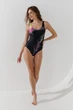 Купальник спортивный с узором женский On me 3005 40 Черный shop (2000990917560) - изображение 4