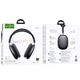 Бездротові навушники Hoco W65 Happy до 45 годин роботи BT5.4 HI-FI Audio магнітні амбушюри чорний - зображення 4