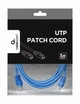 Патч-корд UTP Cablexpert (PP12-3M/B) cat.5Е, литой, 50u штекер с защелкой, 3м, синий - изображение 2