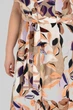 Жіноча сукня напівприлеглого силуету з льону бохо All Posa 60 Молочний (ap3781#21685) - изображение 6